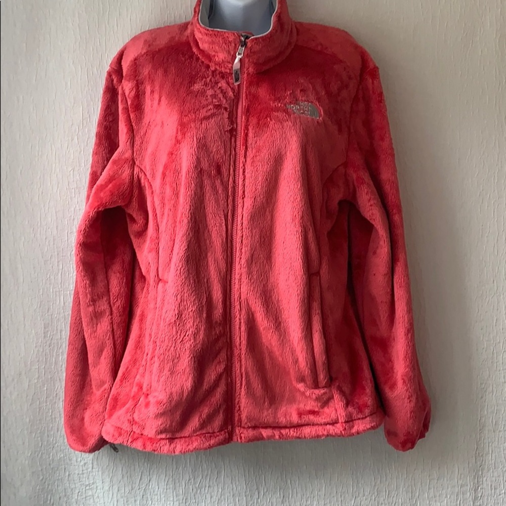 The North Face Coral Osito Plush Fleece Full Zip Jacket - Picture 1 of 10